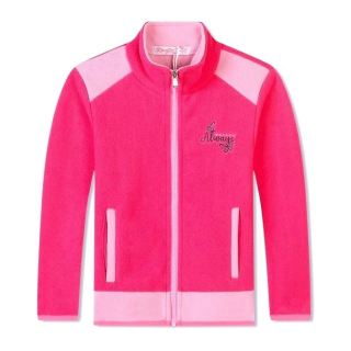 Dívčí flísová mikina Kugo FM7892 růžová