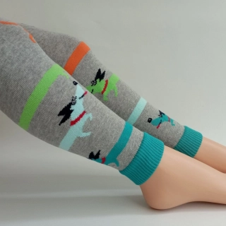 Dětské punčochové legíny Trepon Jezevčík šedé