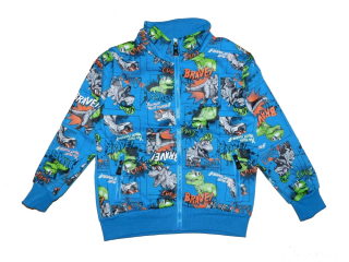 Teplá chlapecká mikina Kugo GM9778 modrá