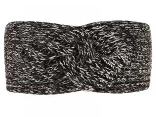 Čelenka pletená Dráče Twist - vzor 18 - černá melír