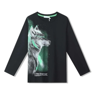 Chlapecké tričko dl.r. Kugo DT9368 černé