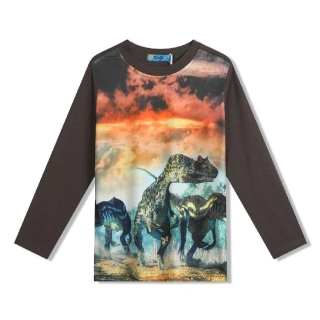 Chlapecké tričko dl.r. Kugo FM7072 tmavě šedé