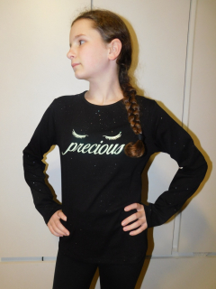 Dívčí tričko dl.r. Kugo ST3526 černé