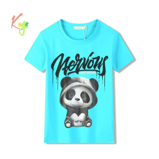 Chlapecké tričko kr.r. Kugo FC0337 tyrkysové