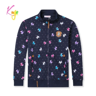 Teplá dívčí mikina Kugo GM8665 tmavě modrá