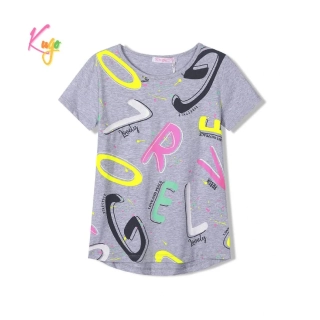 Dívčí tričko kr.r. Kugo HC9335 šedé