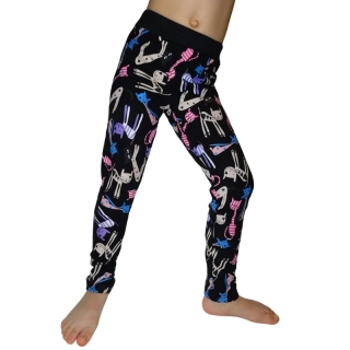 Dívčí zateplené legíny Kugo YL1092 tmavě modré