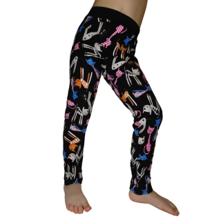 Dívčí zateplené legíny Kugo YL1092 černé