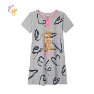 Dívčí noční košile kr.r. Kugo MC5853 šedá
