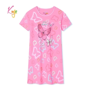 Dívčí noční košile kr.r. MC5852 světle růžová