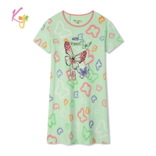 Dívčí noční košile kr.r. MC5852 zelená