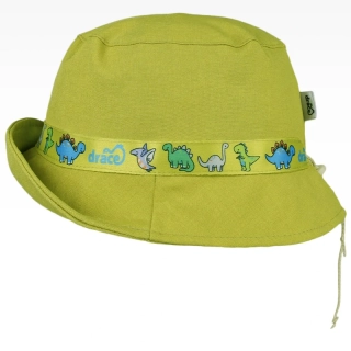 Dětský letní klobouk Dráče Panama - vzor 20 - zelená limetková