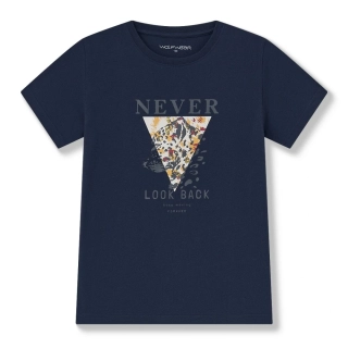 Chlapecké tričko s krátkým rukávem Wolf S2503 tmavě modré