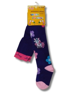 Dívčí punčocháče Kugo P9991 fialové