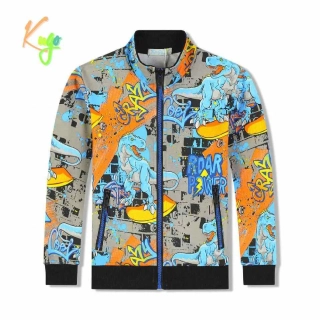Chlapecká mikina Kugo EM9321 šedá / modrý zip