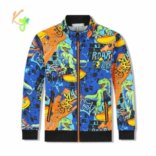 Chlapecká mikina Kugo EM9321 modrá / oranžový zip