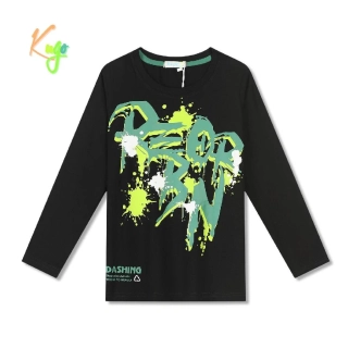 Chlapecké tričko dlouhý rukáv Kugo FC0358 černé