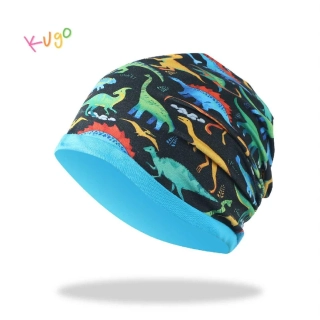 Chlapecká jarní/podzimní čepice Kugo CF5625 – dinosauři