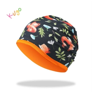 Dívčí jarní/podzimní čepice Kugo CF5623 – lišky