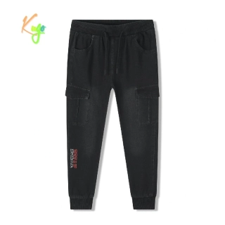 Chlapecké riflové tepláky - kalhoty Kugo CK0934 černé