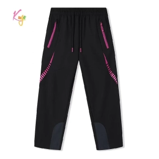 Dívčí softshellové kalhoty zateplené Kugo HK9786 černé