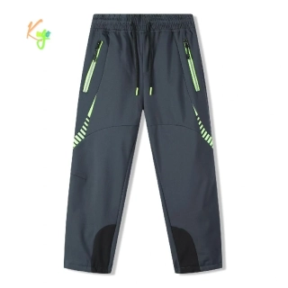 Dětské softshellové kalhoty zateplené Kugo HK9786 šedé