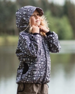 Dětská softshellová bunda zateplená Jožánek pandy