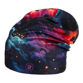 Flísová čepice Dráče Yetti - vzor 43 - pestrobarevná - bouřka