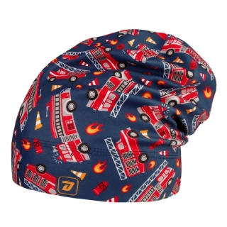 Flísová čepice Dráče Yetti - vzor 37 - šedomodrá - hasiči