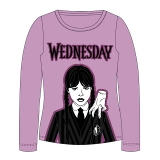 Dívčí tričko dlouhý rukáv Wednesday 5202008 fialová
