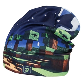 Flísová čepice Dráče Yetti - vzor 63 - modrá - herní svět