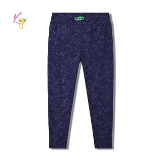 Dívčí legíny Kugo WL0950 s vysokým pasem modré