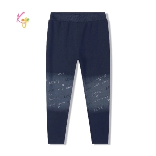 Dívčí zateplené legíny Kugo WL0936 tmavě modré