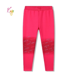 Dívčí zateplené legíny Kugo WL0936 růžové