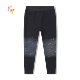 Dívčí zateplené legíny Kugo WL0936 černé