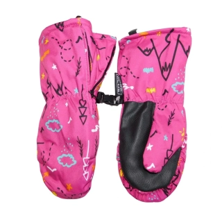Dětské šusťákové palcové rukavice Echt C088 růžové