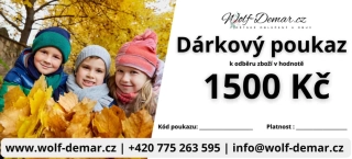 Dárkový poukaz Wolf-Demar.cz v hodnotě 1500 Kč
