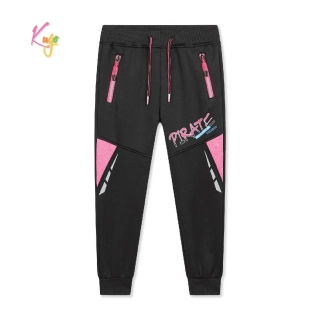 Teplé softshellové tepláky dívčí Kugo GK8639 černé