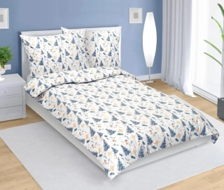 Dětské vánoční povlečení Bellatex Stromek 140x200 + 70x90 cm