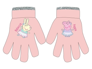 Dětské pletené prstové rukavice Peppa Pig 52421100 růžové