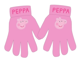Dětské pletené prstové rukavice Peppa Pig 52421059 růžové