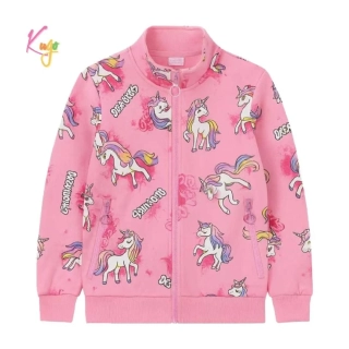 Teplá dívčí mikina Kugo GM9771 růžová