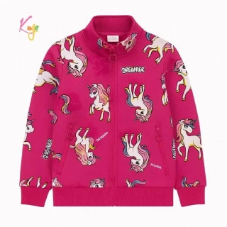 Teplá dívčí mikina Kugo GM9771 malinová