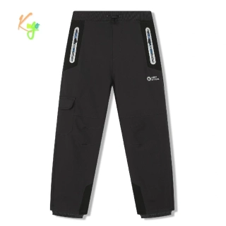 Dětské softshellové kalhoty zateplené Kugo HK5066 šedé