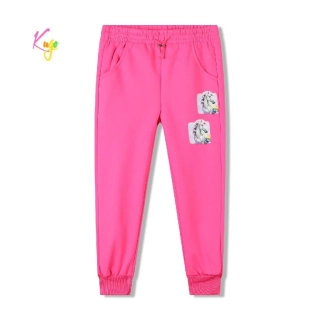 Teplé dívčí tepláky Kugo PT2502 růžové