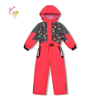 Dívčí zimní kombinéza Kugo PB9915 korálová
