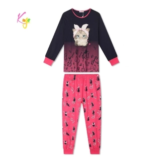 Dívčí pyžamo Kugo MP5866 tm. modro-růžové