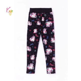 Dívčí zateplené legíny Kugo YL1131 tmavě modré