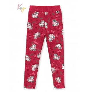 Dívčí zateplené legíny Kugo YL1131 růžové