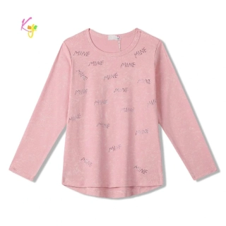 Dívčí tričko dlouhý rukáv Kugo WL0945 růžové